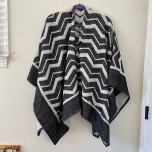 Topshop Zig-Zag Buckle Cape